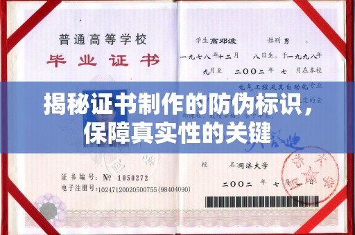 嘉黎揭秘证书制作的防伪标识，保障真实性的关键