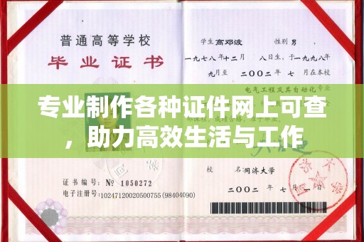 嘉黎专业制作各种证件网上可查，助力高效生活与工作
