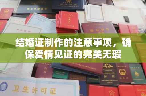 嘉黎结婚证制作的注意事项，确保爱情见证的完美无瑕