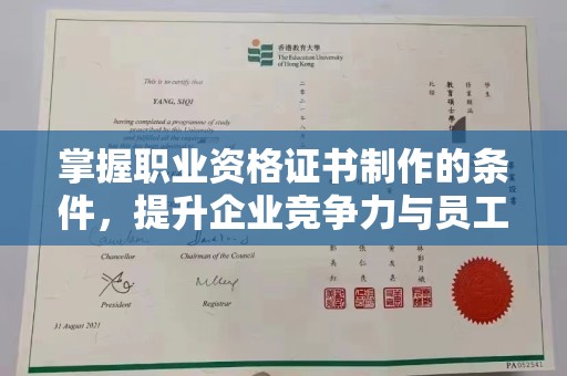 嘉黎掌握职业资格证书制作的条件，提升企业竞争力与员工专业素养