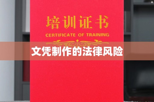 嘉黎文凭制作的法律风险