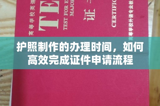 嘉黎护照制作的办理时间，如何高效完成证件申请流程