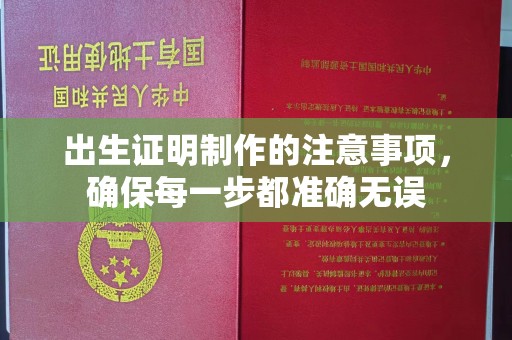 嘉黎出生证明制作的注意事项，确保每一步都准确无误