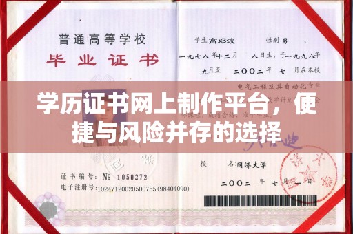 嘉黎学历证书网上制作平台，便捷与风险并存的选择